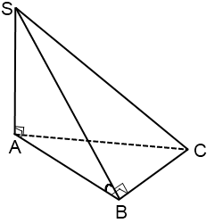 грани пирамиды - прямоугольные треугольники