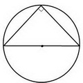 прямоугольный треугольник в окружности