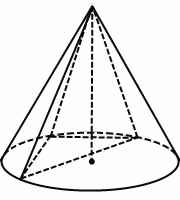 конус, описанный около треугольной пирамиды