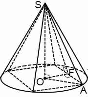 пирамида, вписанная в конус