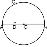 перпендикуляр делит диаметр