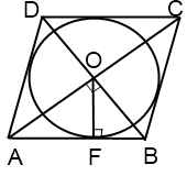 Abcd ромб r вписанной окружности 5 fo