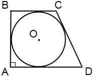 В прямоугольную трапецию вписана окружность диагонали